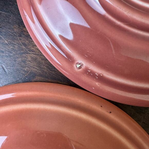 Fiesta FiestaWare Set of 4 Vintage Original Rose Pink 6 Inch Saucer Plates - Picture 5 of 5